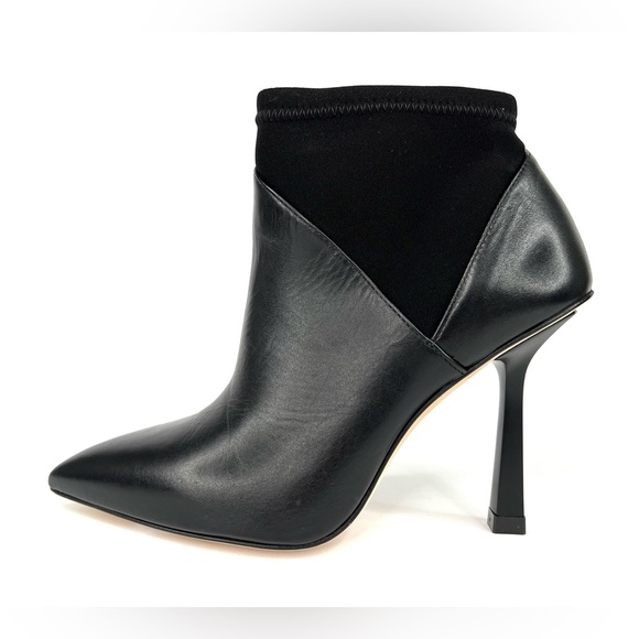 Stuart Weitzman Max Leather Pointed Toe Ankle Stretch Bootie Size US 6.5 - EU 37 - Picture 8 of 11